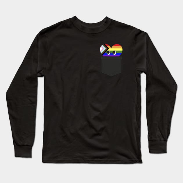 Proud Ally heart - Heart Long Sleeve T-Shirt by Obey Yourself Now